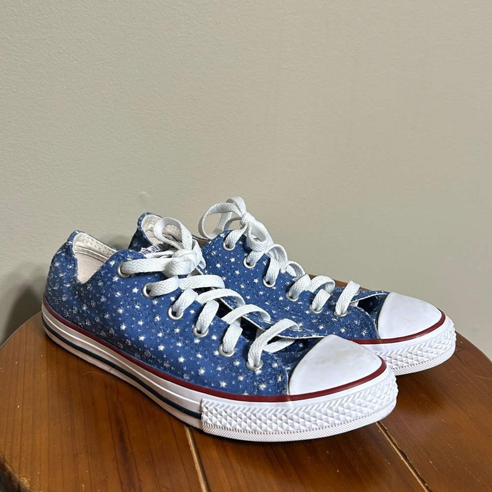 Red, White, and Blue Kids Converse